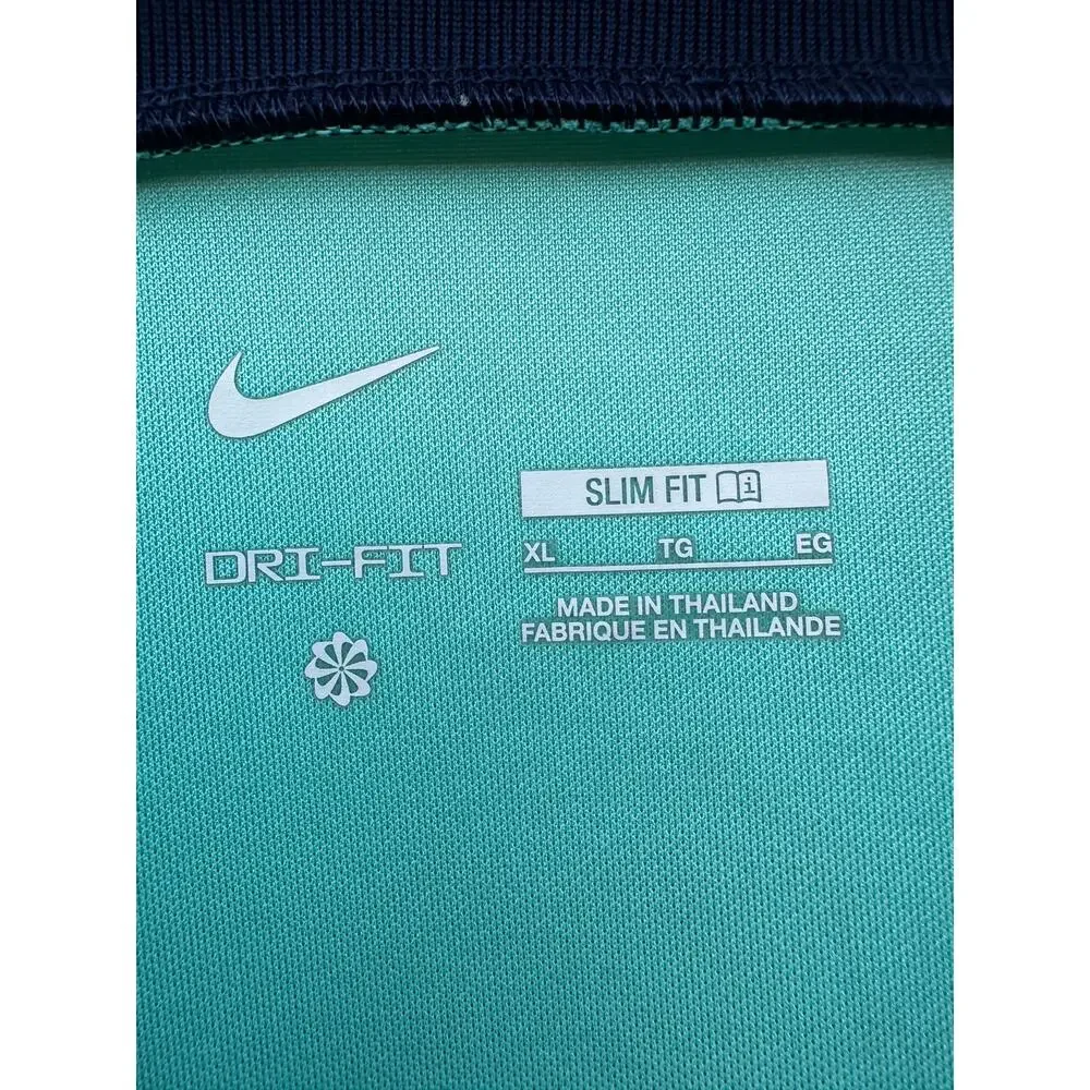 Nike Dri Fit Athletic Top XL Womens Aqua Teal Short Sleeve Performance Shirt